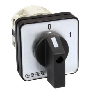 Vačkový vypínač, ON-OFF Tracon TK-126/4 400V, 50Hz, 125A, 4P, 30kW, 88×88mm, 60°