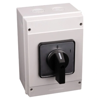 Vačkový vypínač, ON-OFF Tracon TK-166/3T65 400V, 50Hz, 160A, 3P, 37kW, 88×88mm, 60°, IP65