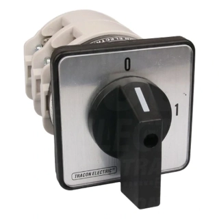 Vačkový vypínač, ON-OFF Tracon TK-169/3 400V, 50Hz, 160A, 3P, 37kW, 88×88mm, 90°