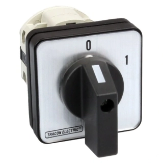 Vačkový vypínač, ON-OFF Tracon TK-169/4 400V, 50Hz, 160A, 4P, 37kW, 88×88mm, 90°