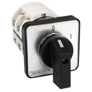 Vačkový vypínač motoru, ON-OFF Tracon TKM-20/Q 400V, 50Hz, 20A, 5,5kW, 48×48mm