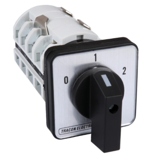 Vačkový přepínač motoru Dahlander Tracon TKM-25/D 400V, 50Hz, 25A, 7,5kW, 48×48mm