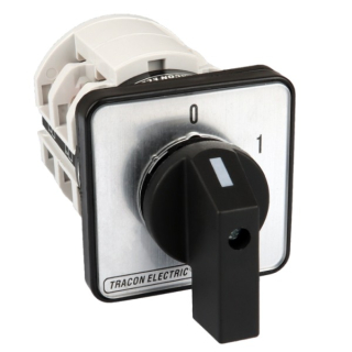 Vačkový vypínač motoru, ON-OFF Tracon TKM-63/Q 400V, 50Hz, 63A, 18,5kW, 64×64mm