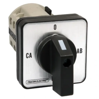 Voltmetrový vač.přepínač napětí mezi fázemi (sdruž.nap.) Tracon TKU-V