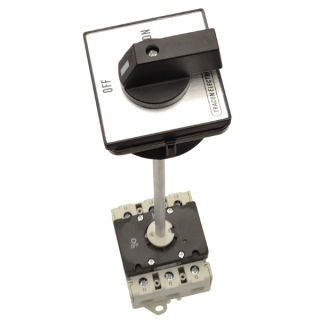 Bezpečnostní vypínač s ovlád. z dveří rozváděče Tracon TS-40/3K 400V, 50Hz, 40A, 3P, 11kW, 64×64mm