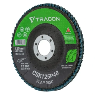 Brusný kotouč Tracon CSK125P40 125x22mm, P40