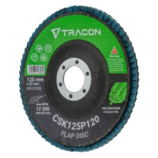 Brusný kotouč Tracon CSK125P120 125x22mm, P120