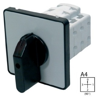 SEZ S10 JD 2301 A4 Vestavný vačkový spínač s čelní deskou, s polohou 0, 10A, 0-1-2-3