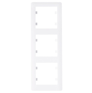 HAGER WL5130 Lumina soul Rámeček 3-násobný svislý, bílá lesk