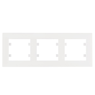 HAGER WL5730 Lumina intense Rámeček 3-násobný vodorovný, bílá lesk