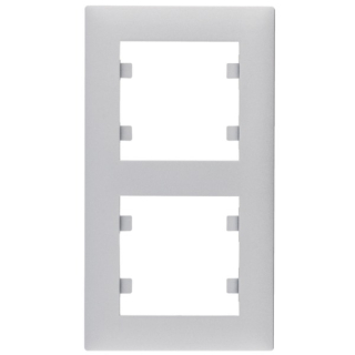 HAGER WL5622 Lumina intense Rámeček 2-násobný svislý, stříbná mat