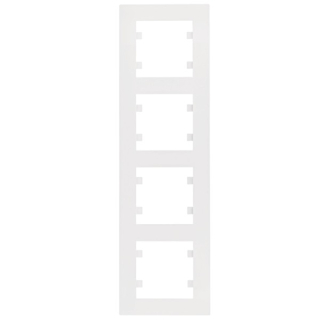 HAGER WL5640 Lumina intense Rámeček 4-násobný svislý, bílá lesk