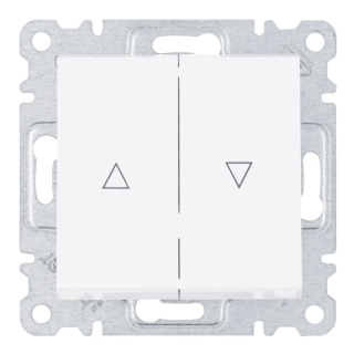 HAGER WL0310 Lumina Vypínač žaluziový 1-pólový, bílá lesk