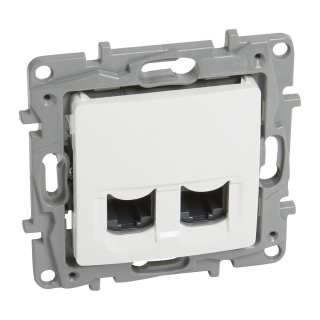 Legrand Niloé, datová zásuvka 2xRJ45 C6 UTP bílá 764574