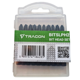 Tracon BITSLPH2 Sada bitů SL/PH2, L=55mm, 10 kusů