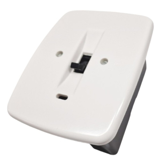 ABB 39563-23 Přípojka sporáková se signalizační doutnavkou, zapuštěná, bílá