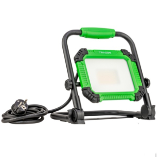 Tracon RSMDAWF50W Přenosný akumulátorový LED reflektor, FRENCH zásuvka