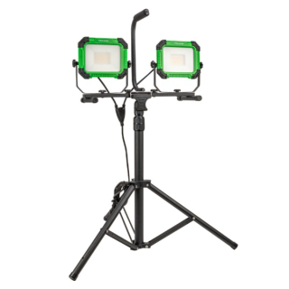 Tracon RSMDAW250W Stojanový LED reflektor, , 220-240 VAC, 2x50W, 4000K, IP65, 2x4500lm, 3m, EEI=F