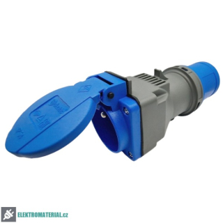 TP Electric 3120-704-0900 Adaptér z vidlice 3x16 A na francouzskou zásuvku 250 V IP44