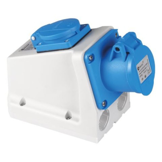 TP Electric 3120-600-09FR  Kombinovaná zásuvka francouzská 3x16A / IP44
