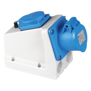 TP Electric 3120-605-09FR  Kombinovaná zásuvka francouzská s pojistkou 3x16A / IP44