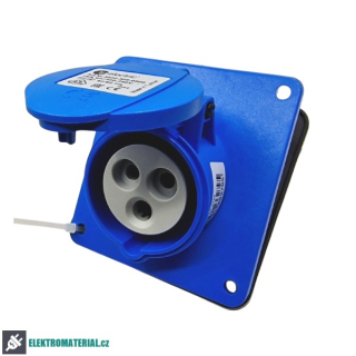 TP Electric 3020-309-0900  Vestavná zásuvka, úhlová, Quick Connect 3x16A / IP44