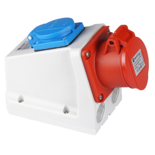 TP Electric 3122-600-16FR Kombinovaná zásuvka francouzská 4x16A / IP44