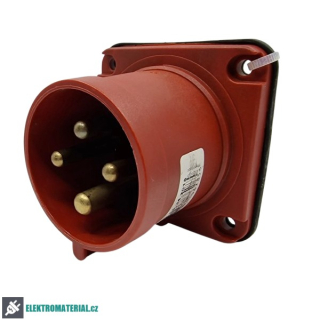TP Electric 3026-319-1670 Vestavná přívodka rovná, kompaktní příruba 70x70, Quick Connect 4x32A / IP44