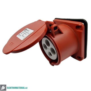 TP Electric 3026-322-1675 Vestavná zásuvka, rovná, kompaktní příruba 75x75, Quick Connect 4x32A / IP44