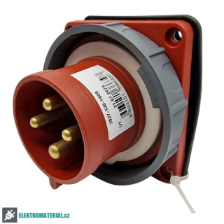 TP Electric 3027-320-1600 Vestavná přívodka, rovná, příruba 83x90, Quick Connect 4x32A / IP67