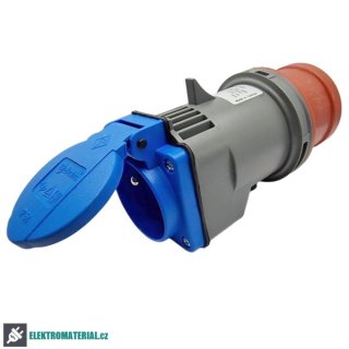 TP Electric 3105-704-1600 Adaptér z vidlice 5x16 A na francouzskou zásuvku 250 V 5x16A / IP44
