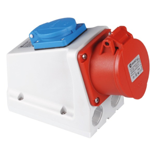 TP Electric 3105-600-16FR Kombinovaná zásuvka francouzská 5x16A / IP44