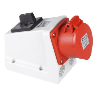 TP Electric 3105-610-1600 Kombinovaná zásuvka s vypínačem 5x16A / IP44