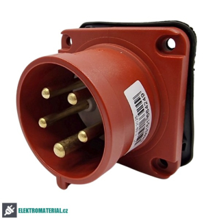 TP Electric 3005-319-1670 Vestavná přívodka rovná, kompaktní příruba 70x70, Quick Connect 5x16A / IP44