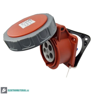 TP Electric 3006-321-1670 Vestavná zásuvka, rovná, kompaktní příruba 70x70, Quick Connect 5x16A / IP67