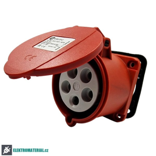TP Electric 3007-321-1670 Vestavná zásuvka, rovná, kompaktní příruba 70x70, Quick Connect 5x32A / IP44