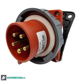 TP Electric 3008-320-1600 Vestavná přívodka, rovná, příruba 83x90, Quick Connect 5x32A / IP67