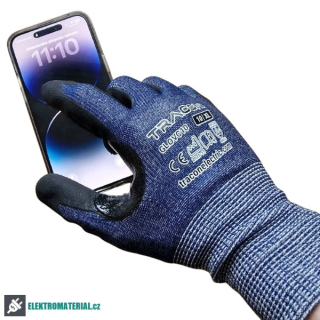 Tracon GLOVC10 Pracovní rukavice, na dotykový displej, proti pořezání velikost 10/XL