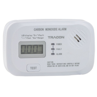 Tracon CO208A Detektor oxidu uhelnatého (CO) 3 VDC (2x1,5V AA), >85 dB