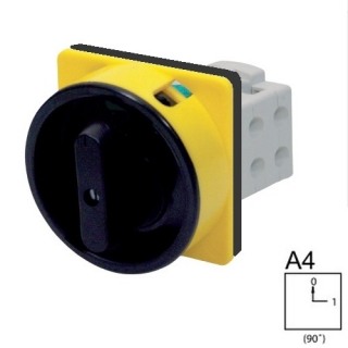 SEZ S10 JUG 1101 A4 Vestavný vačkový spínač s těsněním,uzamykatelný na visací zámky 10A, 0-1, 1P