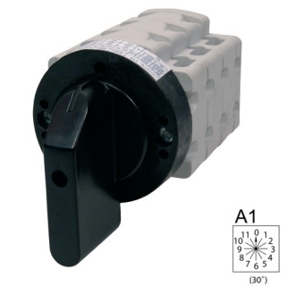 SEZ S16 J 4101 A1 Vestavný vačkový spínač bez čelní desky, s polohou 0, 16A, 0-1-2-3-4-5-6-7-8-9-10-11