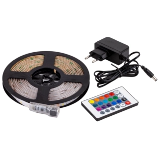 Tracon LED-SET-K-RGBW-2M LED pás, exterierový 220-240V, 50Hz, 83lm/W, 4.8W/m,400lm/m W=10mm,2m, RGBW, IP44