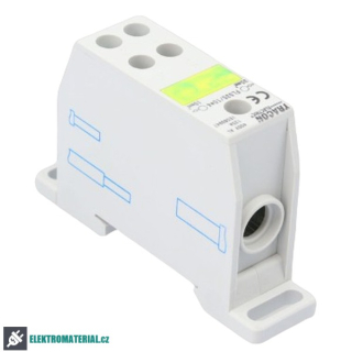 Tracon FLS35/10X4 Řadová svorka odbočná, multicolor 1×35mm2 / 4×10mm2, 400VAC, 125A, MULTICOLOR