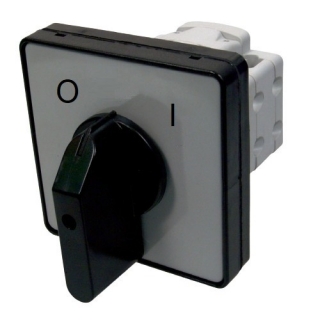 SEZ S16 JDG 1103 D6 Vestavný vačkový spínač s čelní deskou, s těsněním 16A, 0-1, 3P