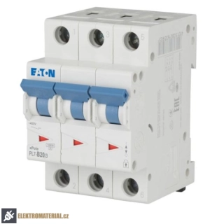 Třífázový jistič Eaton 263390 PL7-B20/3 na DIN lištu