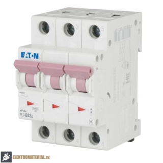 Třífázový jistič Eaton 263392 PL7-B32/3 na DIN lištu