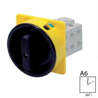 SEZ S16 JU 1104 A6 Vestavný vačkový spínač, uzamykatelný na visací zámky 16A, 0-1, 4P