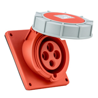Tracon TICS-324IP67 Vestavná průmyslová zásuvka, šikmá 32A, 400V, 3P+E, 6h, IP67