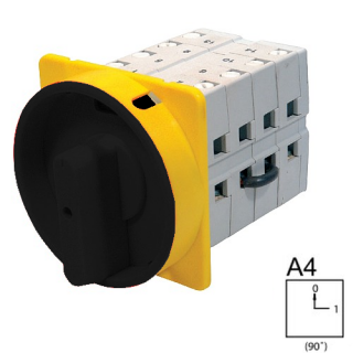 SEZ S160 JU 1103 A4 Vestavný vačkový spínač, uzamykatelný na visací zámky 160A, 0-1, 3P