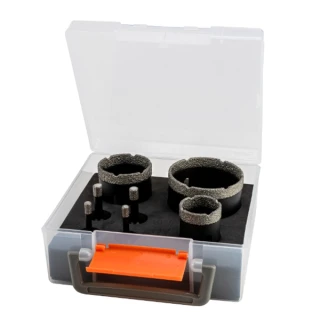Tracon DHDBSET Sada vrtáků a vykružovačů děr 6, 8, 35, 50, 68 mm